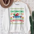 Swimming Christmas Party Swim Swimmer Christmas Ugly Style Sweatshirt Gifts for Old Women Swimming Christmas Party Swim Swimmer Christmas Ugly Style Sweatshirt Gifts for Old Women
