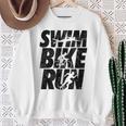 Swimming Cycling Running Triathlon Running Swimming Sweatshirt Gifts for Old Women Swimming Cycling Running Triathlon Running Swimming Sweatshirt Gifts for Old Women