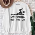 Swimming Instructor Lesson Swim Coach Sweatshirt Gifts for Old Women Swimming Instructor Lesson Swim Coach Sweatshirt Gifts for Old Women