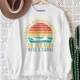 Never Underestimate An Old Man With a Canoe Retro Raglan Baseball Tee Sweatshirt Gifts for Old Women