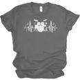 Drum Kit Heartbeat Drummer Music Lover EKG Pulse Set Note Unisex Jersey T-Shirt, trending gift Drum Kit Heartbeat Drummer Music Lover EKG Pulse Set Note Unisex Jersey T-Shirt, trending gift