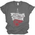 His Fight Is My Fight Muay Thai Kickboxer Fan Boxing Unisex Jersey T-Shirt, trending gift