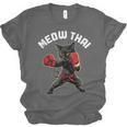 Meow Thai Muay Thai Boxing Cat Martial Arts MMA Boxer Unisex Jersey T-Shirt, trending gift