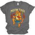 Meow Thai Muay Thai Cat Fighter Pun Dad Joke Unisex Jersey T-Shirt, trending gift