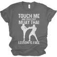 Muay Thai Boxing Kickboxing Your First Lesson Is Free Unisex Jersey T-Shirt, trending gift