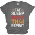 Muay Thai Fighter Eat Sleep Repeat Lifestyle Training Unisex Jersey T-Shirt, trending gift