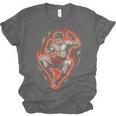 Muay Thai Fighter Teep Push Kick Minimal Line Art Clean Unisex Jersey T-Shirt, trending gift