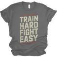 Muay Thai Fighter Train Hard Fight Easy Training Motivation Unisex Jersey T-Shirt, trending gift Muay Thai Fighter Train Hard Fight Easy Training Motivation Unisex Jersey T-Shirt, trending gift
