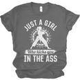 Muay Thai Girls Just a Girl Who Kicks You In The Ass Unisex Jersey T-Shirt, trending gift Muay Thai Girls Just a Girl Who Kicks You In The Ass Unisex Jersey T-Shirt, trending gift