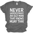 Muay Thai For Grandpa Men Mixed Martial Arts Unisex Jersey T-Shirt, trending gift