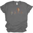 Muay Thai Heartbeat Vintage ECG Cardiogram Retro Unisex Jersey T-Shirt, trending gift