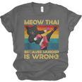 Muay Thai Because Murder Is Wrong Cat Meow Thai Unisex Jersey T-Shirt, trending gift Muay Thai Because Murder Is Wrong Cat Meow Thai Unisex Jersey T-Shirt, trending gift