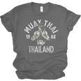Muay Thai Thailand Vintage Tiger Fighter Training Small Unisex Jersey T-Shirt, trending gift