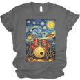 Starry Night Drum Kit Van Gogh Style Art Unisex Jersey T-Shirt, trending gift Starry Night Drum Kit Van Gogh Style Art Unisex Jersey T-Shirt, trending gift