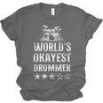 Vintage World'S Okayest Drummer Drum Kit Unisex Jersey T-Shirt, trending gift Vintage World'S Okayest Drummer Drum Kit Unisex Jersey T-Shirt, trending gift