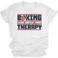 Boxing Less Costly Than Therapy Muay Thai Boxing Unisex Jersey T-Shirt, trending gift