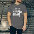 Coffee And Muay Thai Martial Arts Boxing Hobby Fighter Unisex Jersey T-Shirt