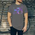 Cool Drum Kit Percussion Vintage Retro Drummer Costume Unisex Jersey T-Shirt Cool Drum Kit Percussion Vintage Retro Drummer Costume Unisex Jersey T-Shirt