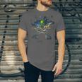 Drum Kit Percussionist Drummer Van Gogh Alien Playing Drums Unisex Jersey T-Shirt