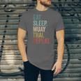 Eat Sleep Muay Thai Repeat Thai Boxing Unisex Jersey T-Shirt
