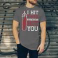 I Hit This So I Won't Hit You Kickboxer Fan Muay Thai Boxing Unisex Jersey T-Shirt