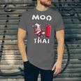 Moo Thai Muay Thai Thai Boxing For Kids Muay Thai Cow Unisex Jersey T-Shirt