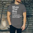 Muay Thai Boy Definition Martial Arts Sports Unisex Jersey T-Shirt