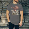 Muay Thai Fighter Tiger Knee Vintage Distressed Badge Unisex Jersey T-Shirt Muay Thai Fighter Tiger Knee Vintage Distressed Badge Unisex Jersey T-Shirt