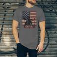 Patriotic Drum Kit Silhouette American Flag Unisex Jersey T-Shirt Patriotic Drum Kit Silhouette American Flag Unisex Jersey T-Shirt