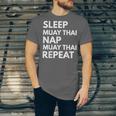 Sleep Nap Muay Thai Repeat Lover Martial Arts Unisex Jersey T-Shirt