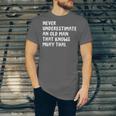 Never Underestimate An Old Man That Knows Muay Thai Unisex Jersey T-Shirt Never Underestimate An Old Man That Knows Muay Thai Unisex Jersey T-Shirt