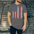 USA Flag Drumsticks Drum Kit Unisex Jersey T-Shirt