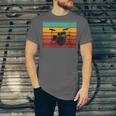 Women's Retro Drum Kit Silhouette With Color Stripes Unisex Jersey T-Shirt Women's Retro Drum Kit Silhouette With Color Stripes Unisex Jersey T-Shirt