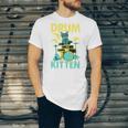 Cute Drummer Cat Drum Kitten Unisex Jersey T-Shirt