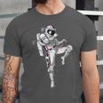 Astronaut Muay Thai Boxing Karate Kickboxing Martial Arts Unisex Jersey T-Shirt