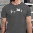 Drum Kit Cardiogram Drum Musician ECG Unisex Jersey T-Shirt Drum Kit Cardiogram Drum Musician ECG Unisex Jersey T-Shirt