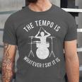 Drum Kit Graphic For a Drummer With Percussion Instruments Unisex Jersey T-Shirt