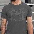 Drum Kit Rock Music Percussion Unisex Jersey T-Shirt Drum Kit Rock Music Percussion Unisex Jersey T-Shirt