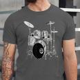 Drums Drum Kit Music Unisex Jersey T-Shirt Drums Drum Kit Music Unisex Jersey T-Shirt