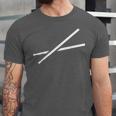 Drumsticks Drum Kit Unisex Jersey T-Shirt Drumsticks Drum Kit Unisex Jersey T-Shirt