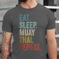 Eat Sleep Muay Thai Repeat Thai Boxing Unisex Jersey T-Shirt