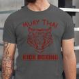 Great Muay Thai Tiger Kickboxing Martial Artist Unisex Jersey T-Shirt