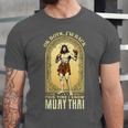 Jesus Knows Muay Thai Boxing Kickboxing MMA Unisex Jersey T-Shirt