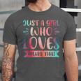 Just a Girl Who Loves Muay Thai Unisex Jersey T-Shirt