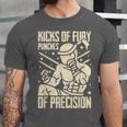 Kicks Of Fury Punches Of Precision Muay Thai Unisex Jersey T-Shirt