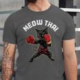 Meow Thai Muay Thai Boxing Cat Martial Arts MMA Boxer Unisex Jersey T-Shirt