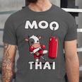 Moo Thai Muay Thai Thai Boxing For Kids Muay Thai Cow Unisex Jersey T-Shirt