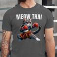 Muay Thai Cat Meow Thai Boxing Martial Art Kids Unisex Jersey T-Shirt