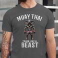 Muay Thai Elephant Kickboxing And Elephant Thai Unisex Jersey T-Shirt