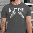 Muay Thai Fighter Fists MMA Club Martial Arts Fighting Coach Unisex Jersey T-Shirt